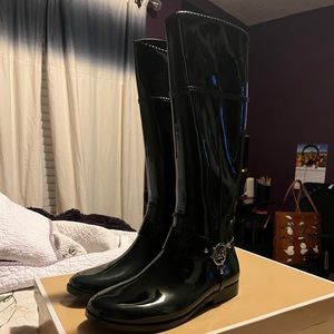 Dark green Michael kors rain boots